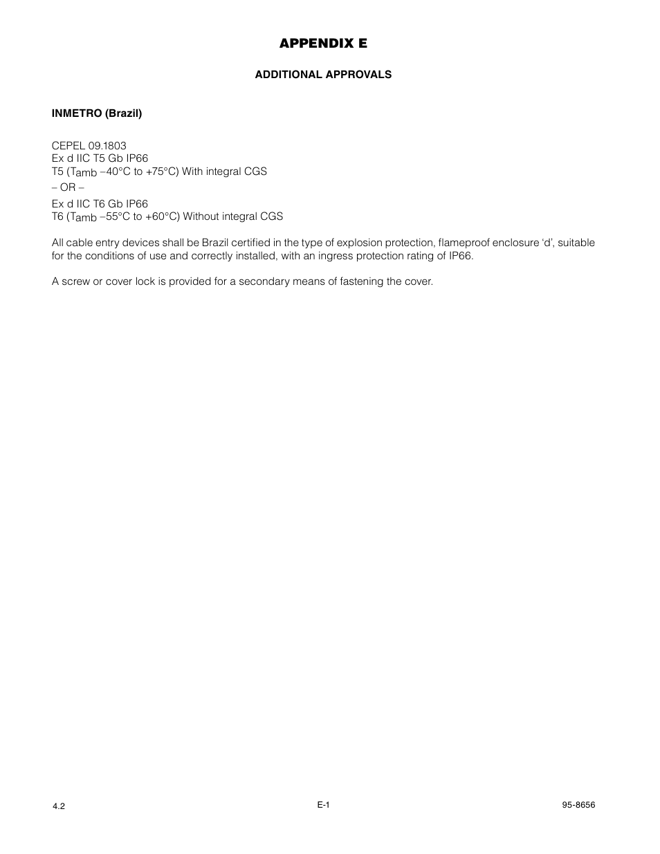 Appendix e | Det-Tronics UD10 DCU Emulator FlexVu Universal Display Unit User Manual | Page 28 / 71