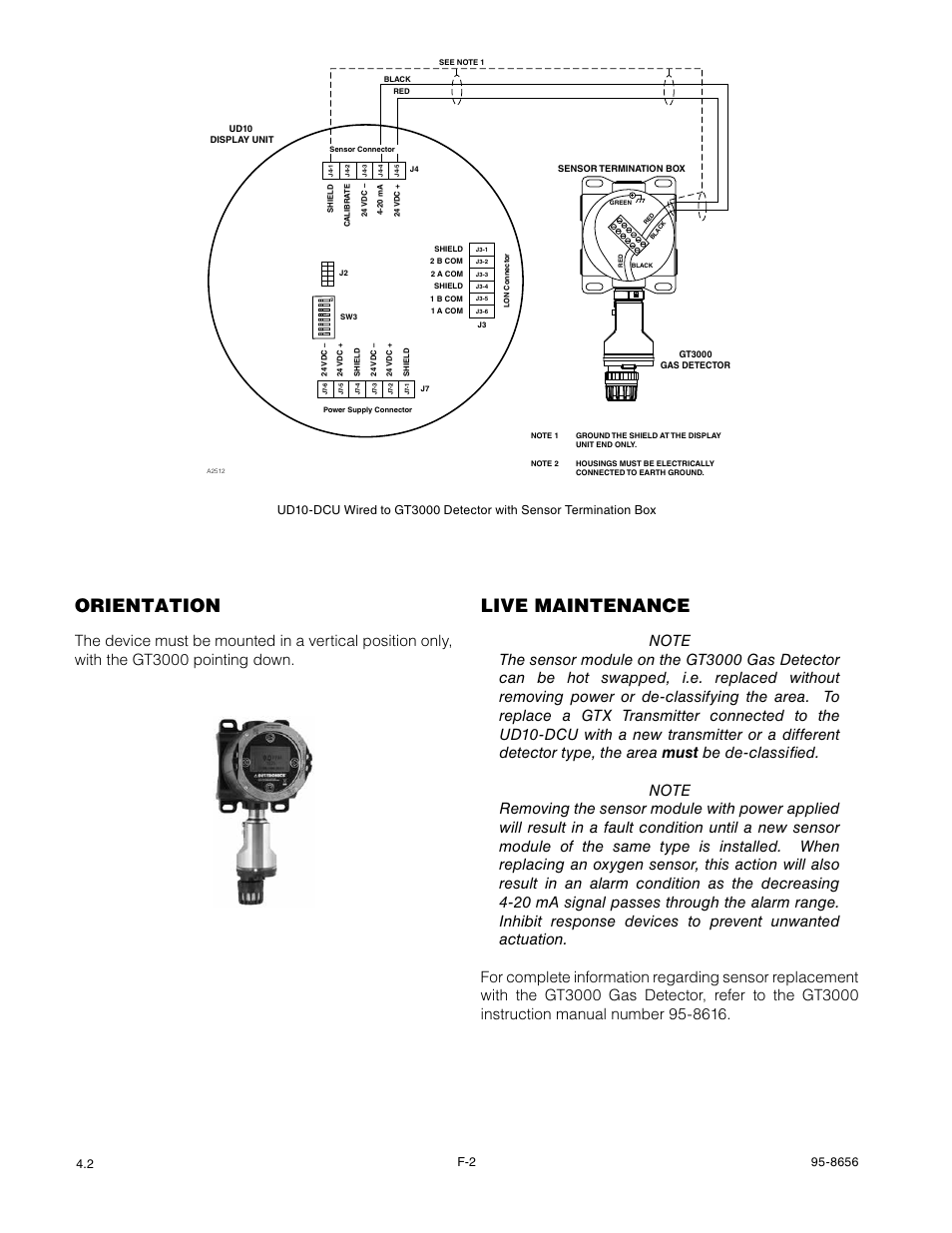 Orientation, Live maintenance | Det-Tronics UD10 DCU Emulator FlexVu Universal Display Unit User Manual | Page 30 / 71