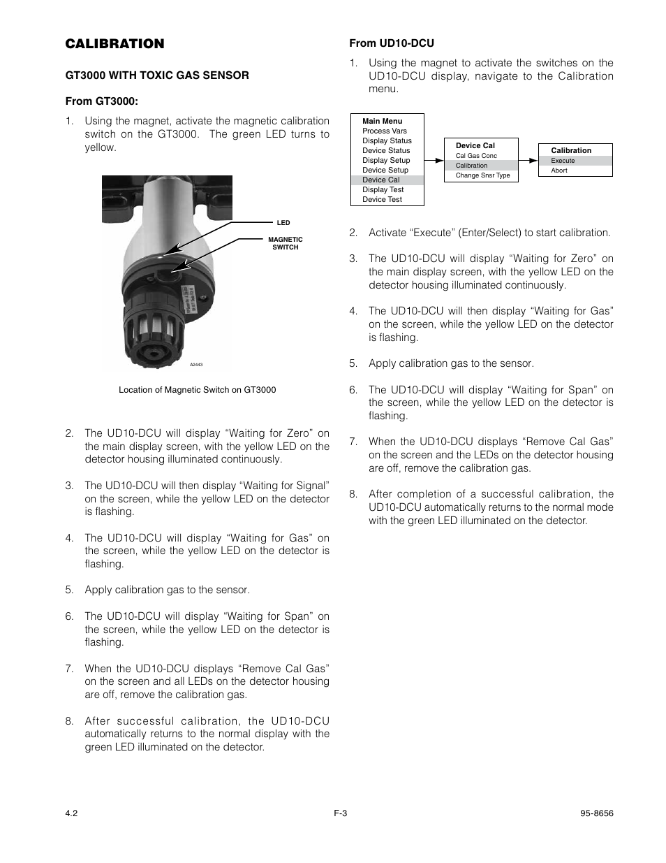 Calibration | Det-Tronics UD10 DCU Emulator FlexVu Universal Display Unit User Manual | Page 31 / 71