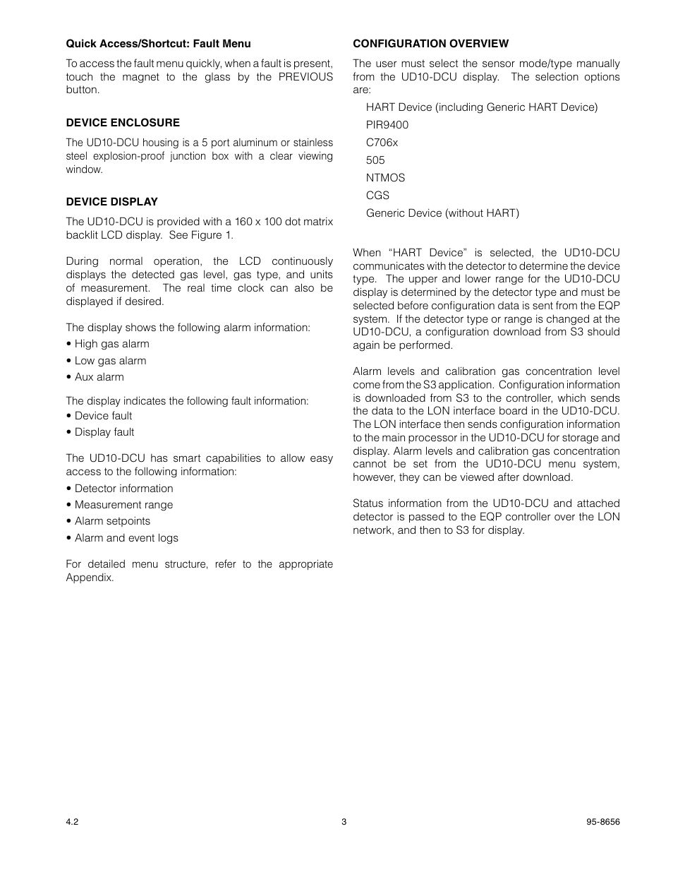 Det-Tronics UD10 DCU Emulator FlexVu Universal Display Unit User Manual | Page 5 / 71