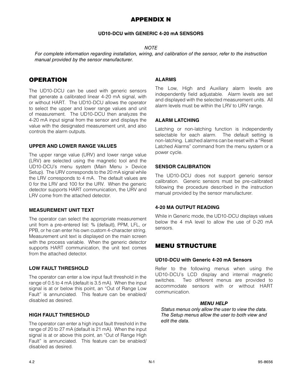 Det-Tronics UD10 DCU Emulator FlexVu Universal Display Unit User Manual | Page 68 / 71