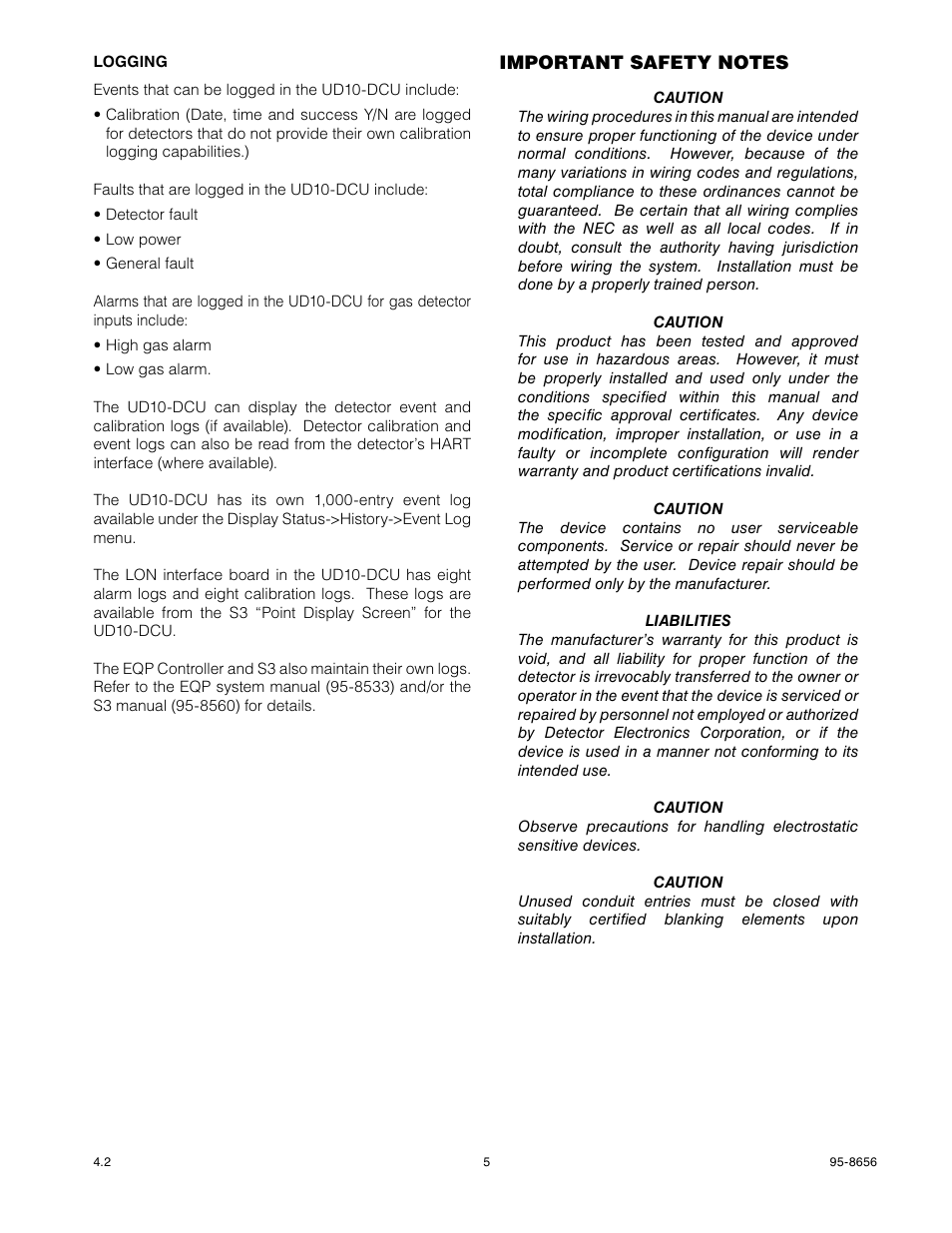 Det-Tronics UD10 DCU Emulator FlexVu Universal Display Unit User Manual | Page 7 / 71