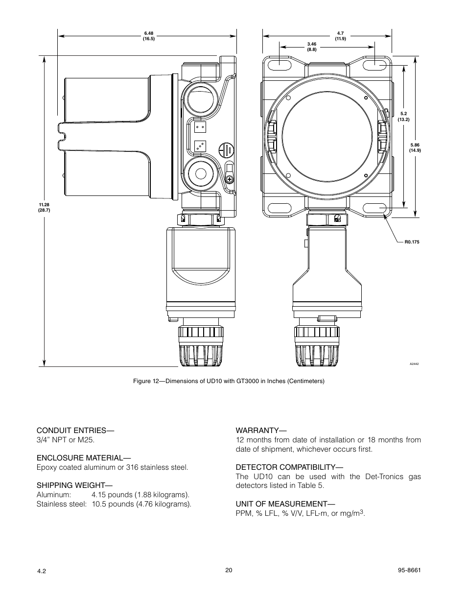 Det-Tronics UD10 FlexVu Explosion-Proof Universal Display Unit User Manual | Page 22 / 77