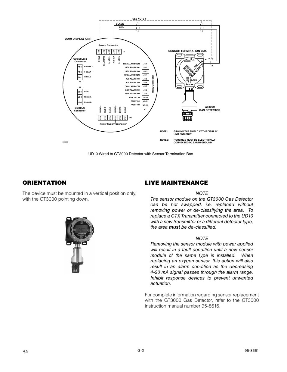 Orientation, Live maintenance | Det-Tronics UD10 FlexVu Explosion-Proof Universal Display Unit User Manual | Page 34 / 77