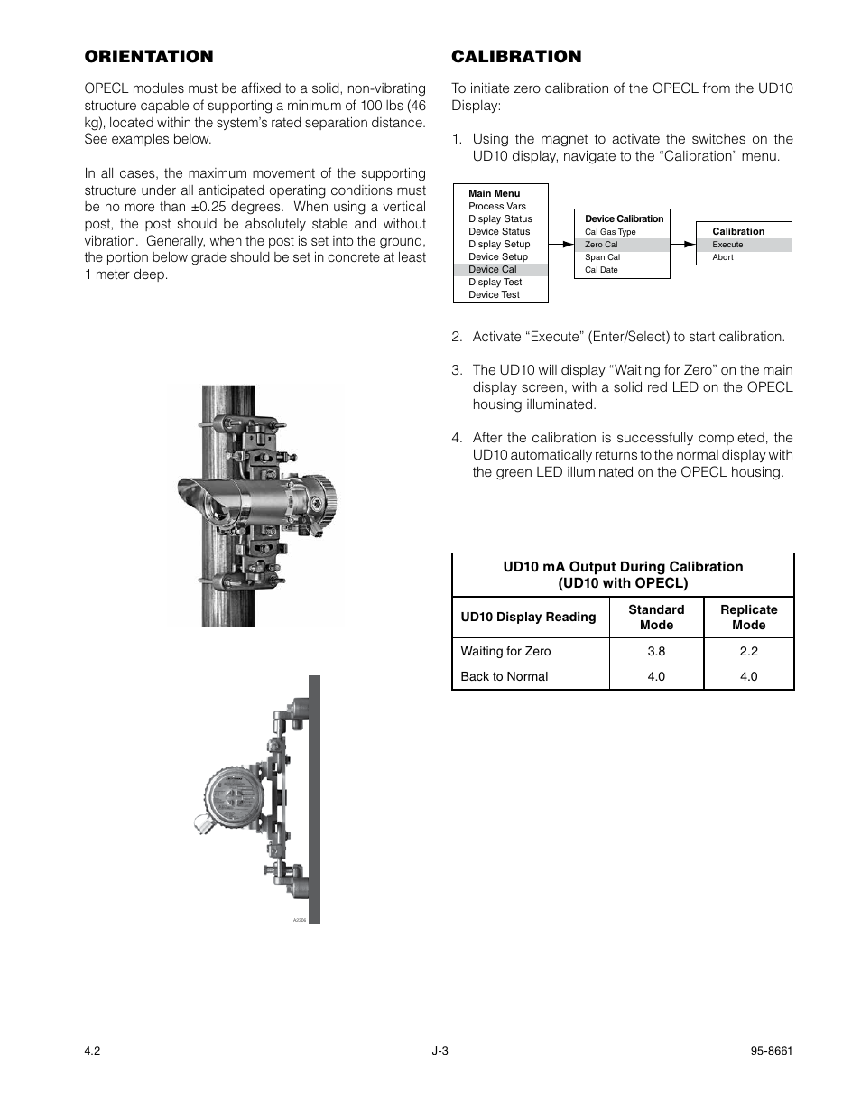 Orientation, Calibration | Det-Tronics UD10 FlexVu Explosion-Proof Universal Display Unit User Manual | Page 50 / 77