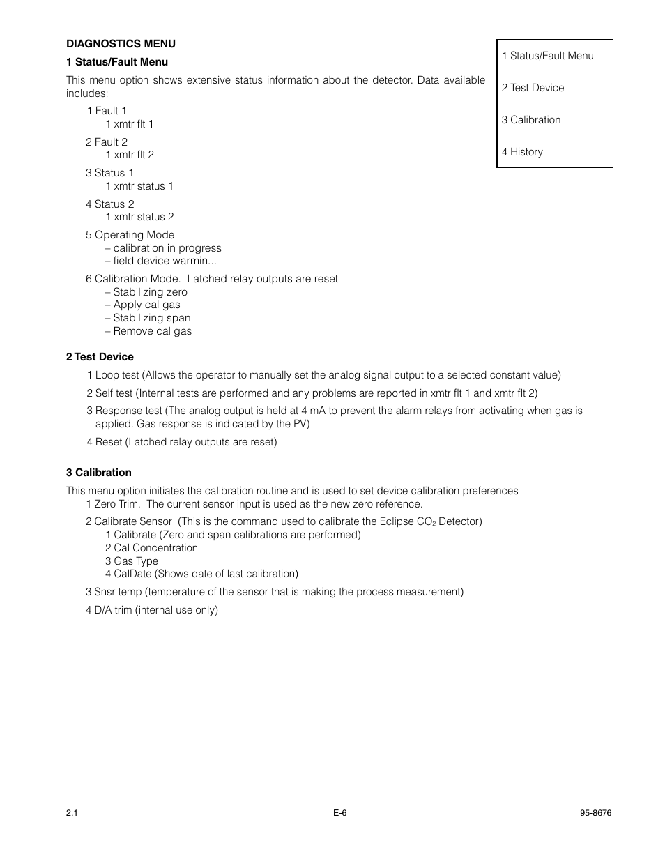 Det-Tronics PIRECL Infrared Carbon Dioxide Gas Detector PointWatch Eclipse User Manual | Page 38 / 54