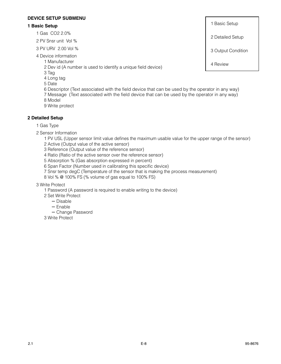 Det-Tronics PIRECL Infrared Carbon Dioxide Gas Detector PointWatch Eclipse User Manual | Page 40 / 54