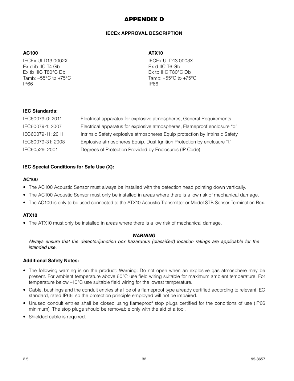 Det-Tronics ATX10 Transmitter User Manual | Page 34 / 37