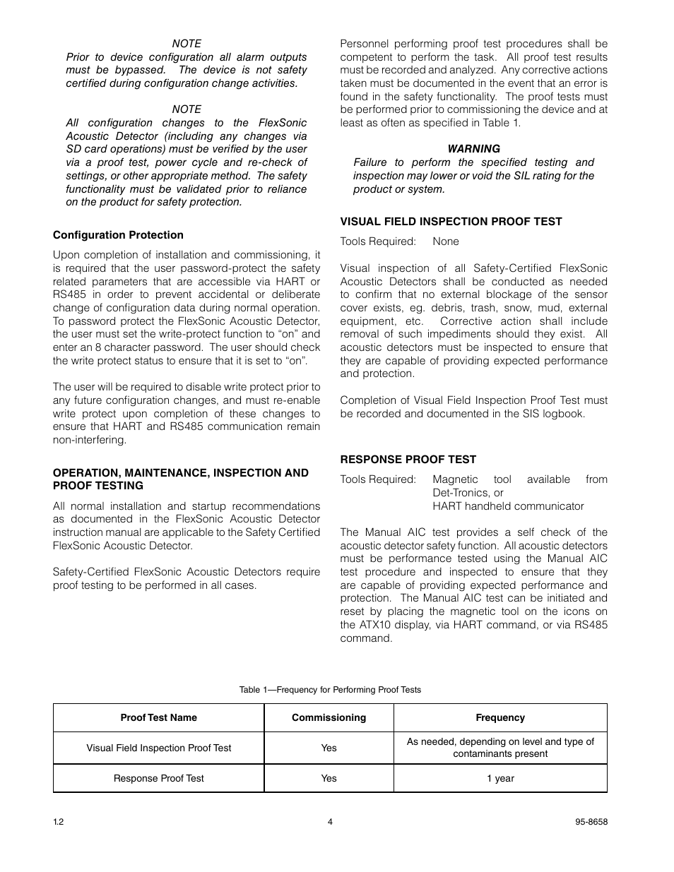 Det-Tronics ATX10 Transmitter SAFETY MANUAL User Manual | Page 4 / 6