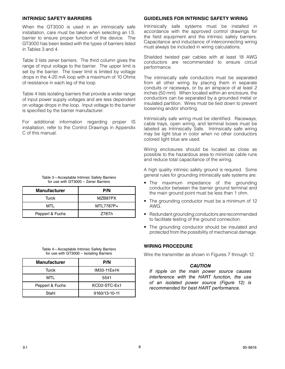 Det-Tronics GTS Sensor Module User Manual | Page 10 / 26