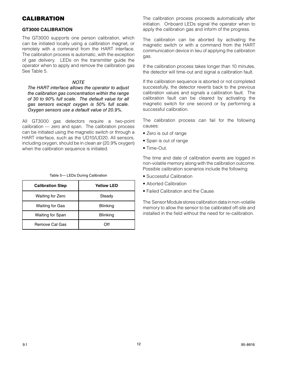Det-Tronics GTS Sensor Module User Manual | Page 14 / 26