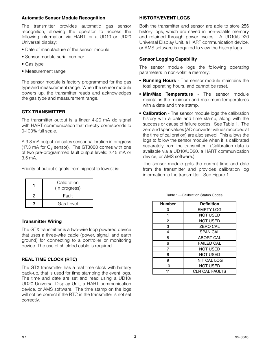 Det-Tronics GTS Sensor Module User Manual | Page 4 / 26