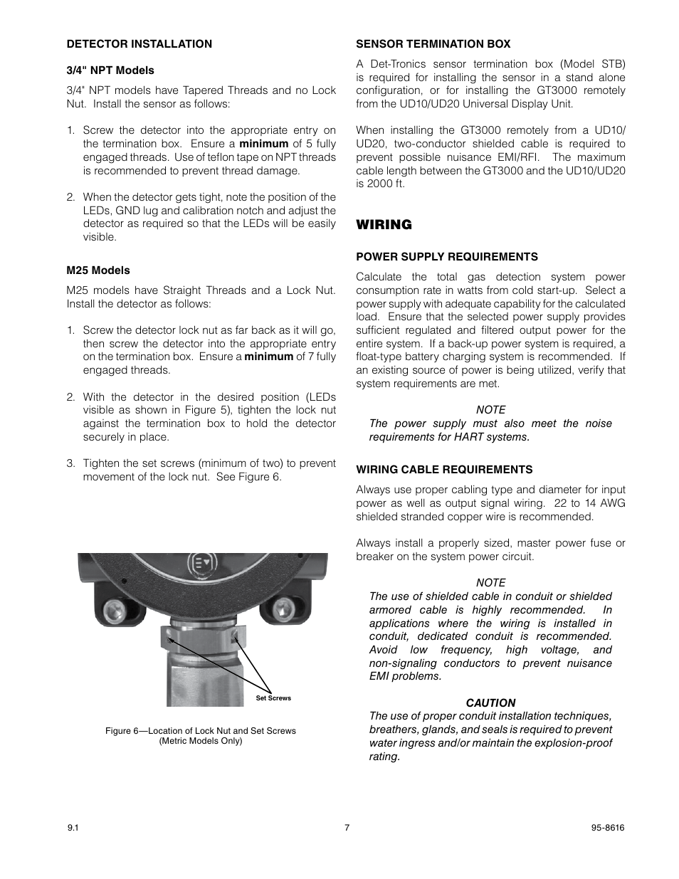 Det-Tronics GTS Sensor Module User Manual | Page 9 / 26