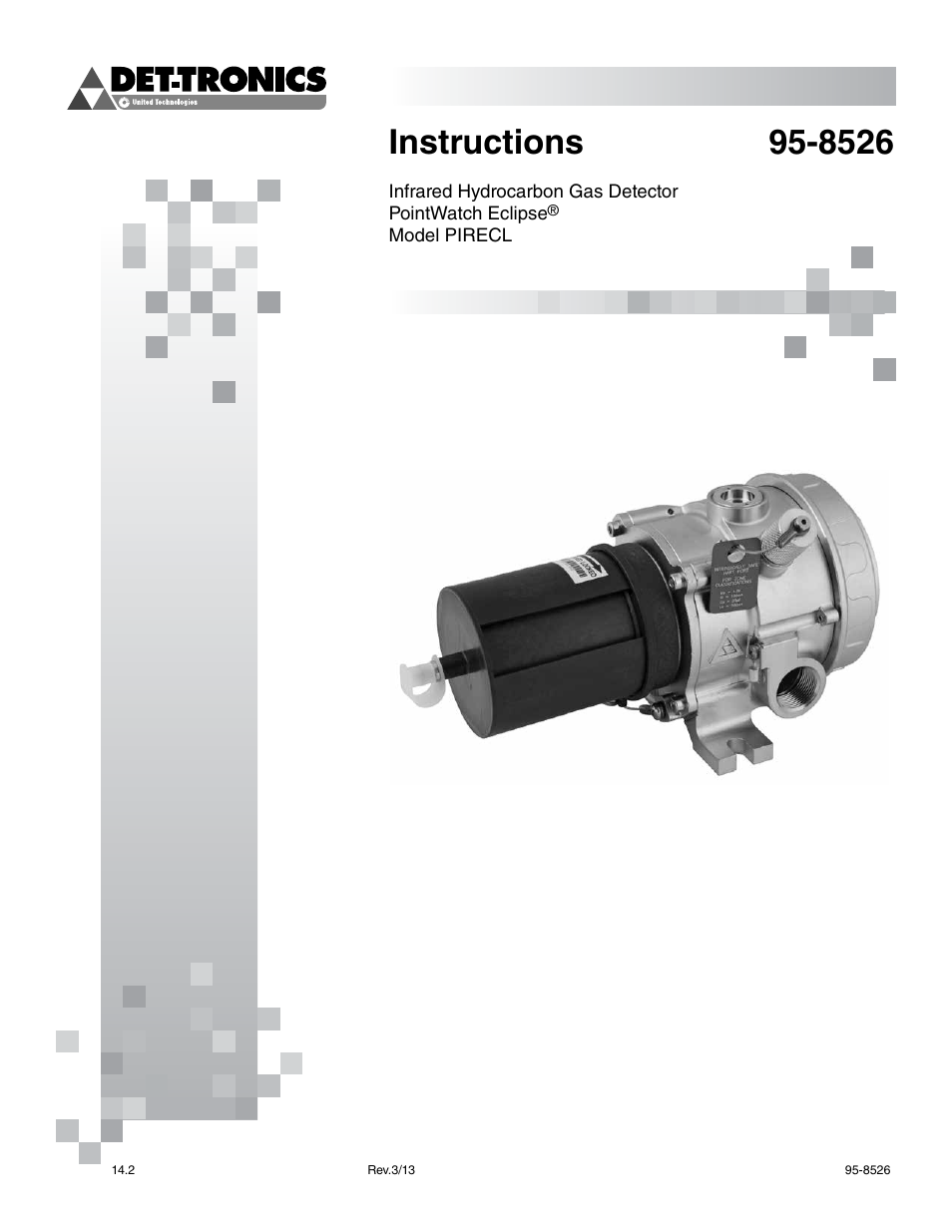 Det-Tronics PIRECL Infrared Hydrocarbon Gas Detector PointWatch Eclipse User Manual | 69 pages