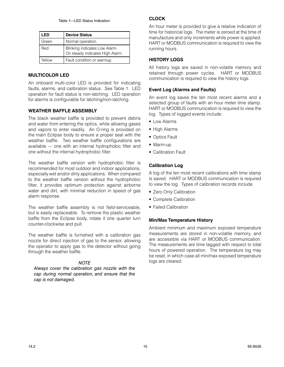 Det-Tronics PIRECL Infrared Hydrocarbon Gas Detector PointWatch Eclipse User Manual | Page 17 / 69