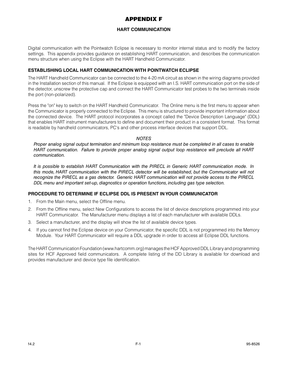 Det-Tronics PIRECL Infrared Hydrocarbon Gas Detector PointWatch Eclipse User Manual | Page 40 / 69