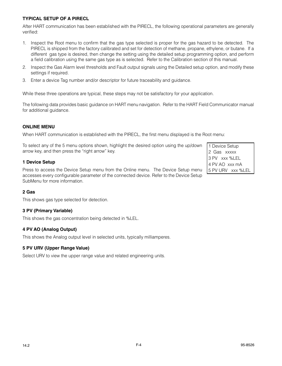 Det-Tronics PIRECL Infrared Hydrocarbon Gas Detector PointWatch Eclipse User Manual | Page 43 / 69