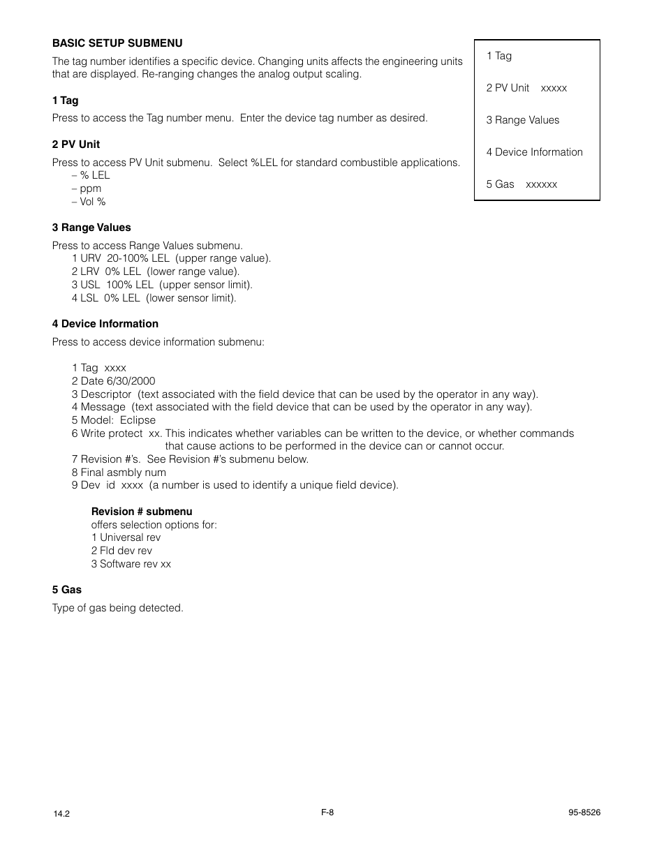Det-Tronics PIRECL Infrared Hydrocarbon Gas Detector PointWatch Eclipse User Manual | Page 47 / 69