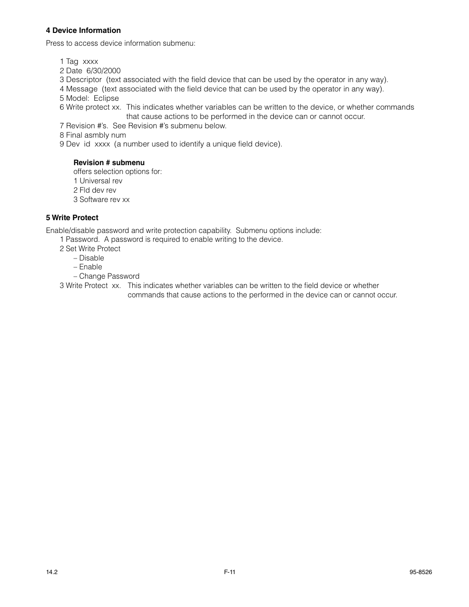 Det-Tronics PIRECL Infrared Hydrocarbon Gas Detector PointWatch Eclipse User Manual | Page 50 / 69
