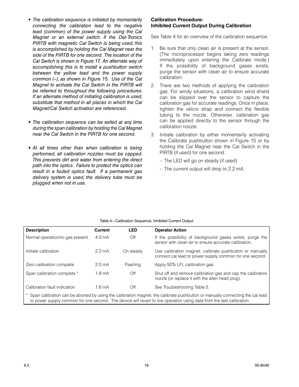 Det-Tronics PIR9400 PointWatch Infrared Hydrocarbon Gas Detector User Manual | Page 18 / 34