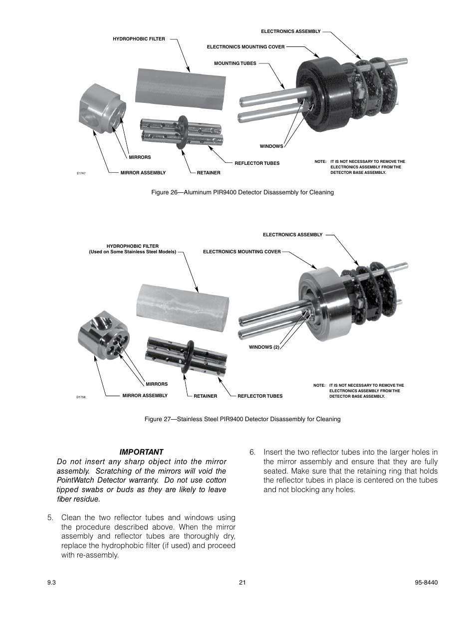 Det-Tronics PIR9400 PointWatch Infrared Hydrocarbon Gas Detector User Manual | Page 23 / 34