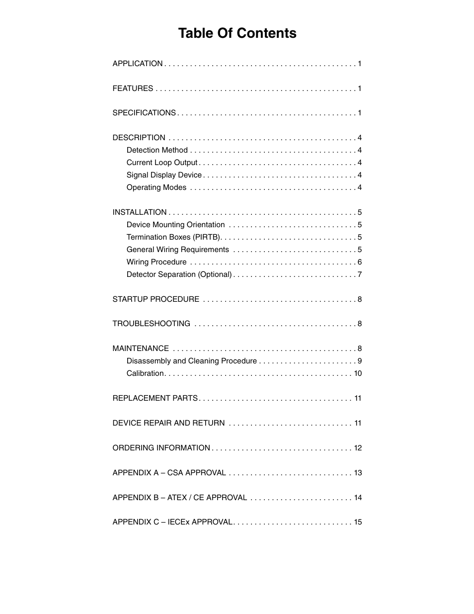 Det-Tronics PIRVOLVR Volumetric Infrared Hydrocarbon Gas Process Monitor for Vapor Recovery Systems User Manual | Page 2 / 18