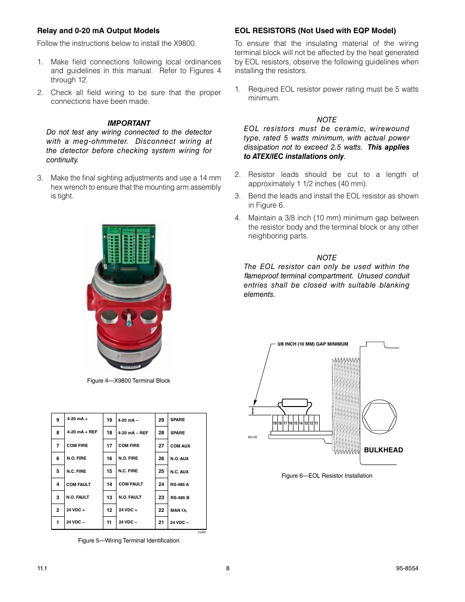 Det-Tronics X9800 IR Flame Detector User Manual | Page 10 / 31