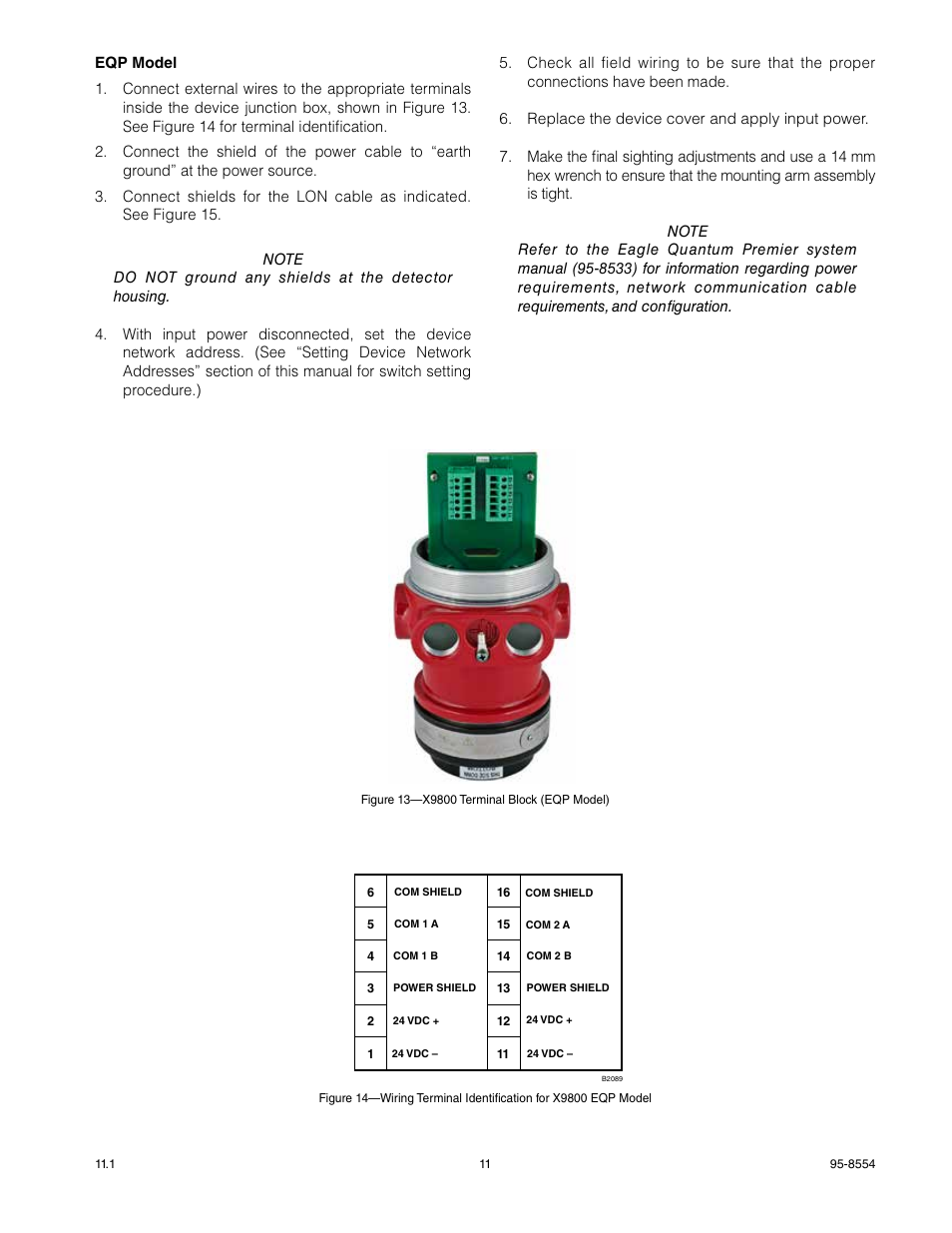 Det-Tronics X9800 IR Flame Detector User Manual | Page 13 / 31