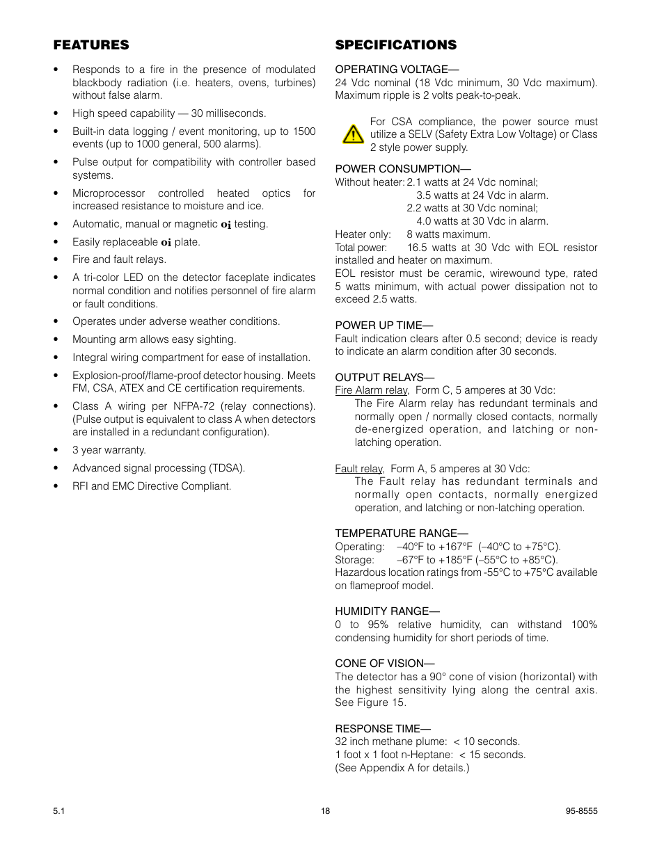 Det-Tronics X9800 IR Flame Detector with Pulse Output User Manual | Page 20 / 32