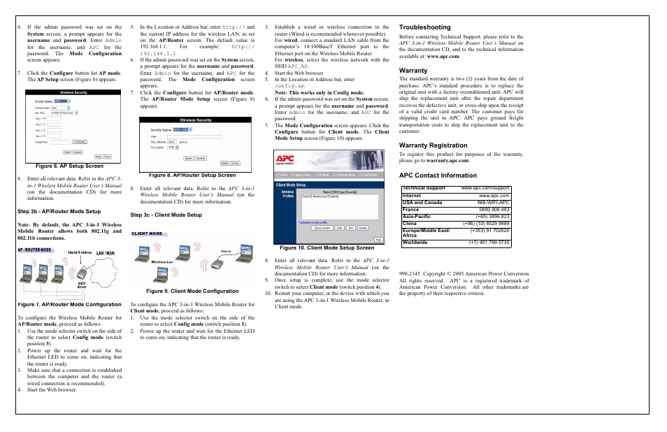 APC WMR1000GI User Manual | Page 2 / 2