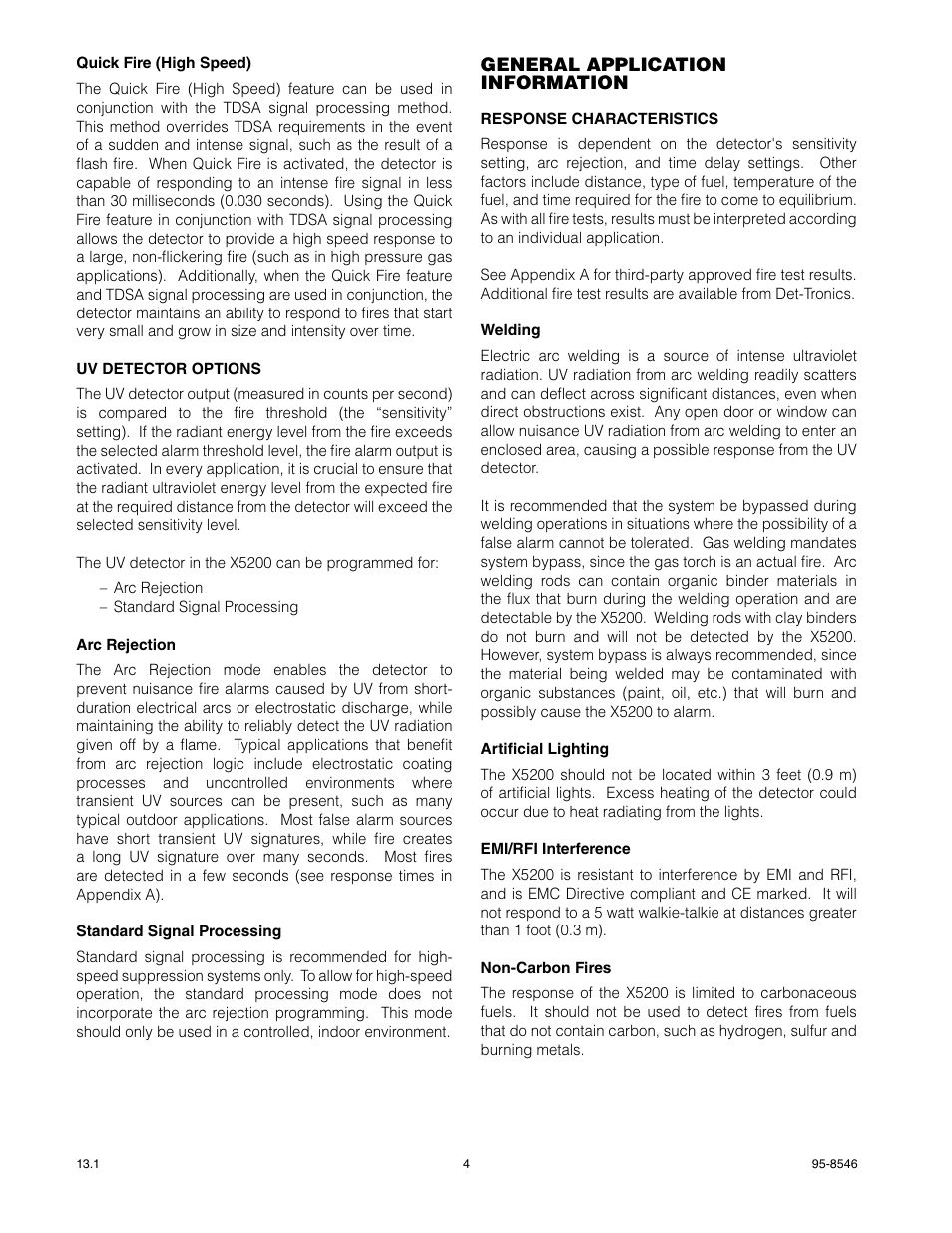 Det-Tronics X5200 UVIR Flame Detector User Manual | Page 6 / 35