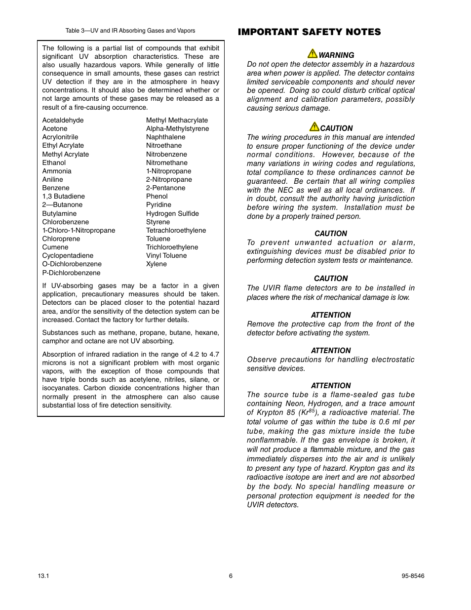 Det-Tronics X5200 UVIR Flame Detector User Manual | Page 8 / 35