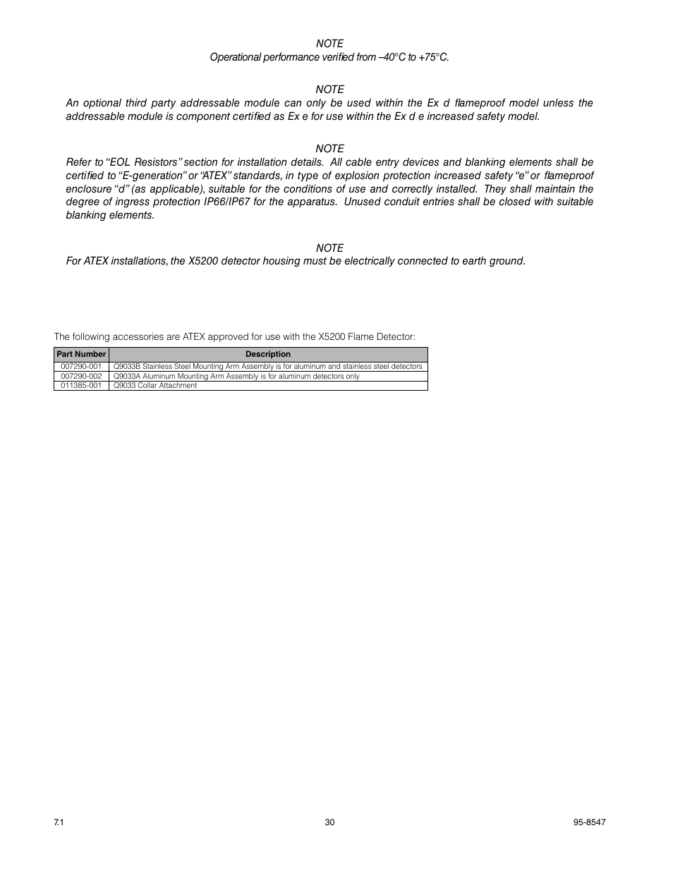 Det-Tronics X5200 UVIR Flame Detector with Pulse Output User Manual | Page 32 / 36