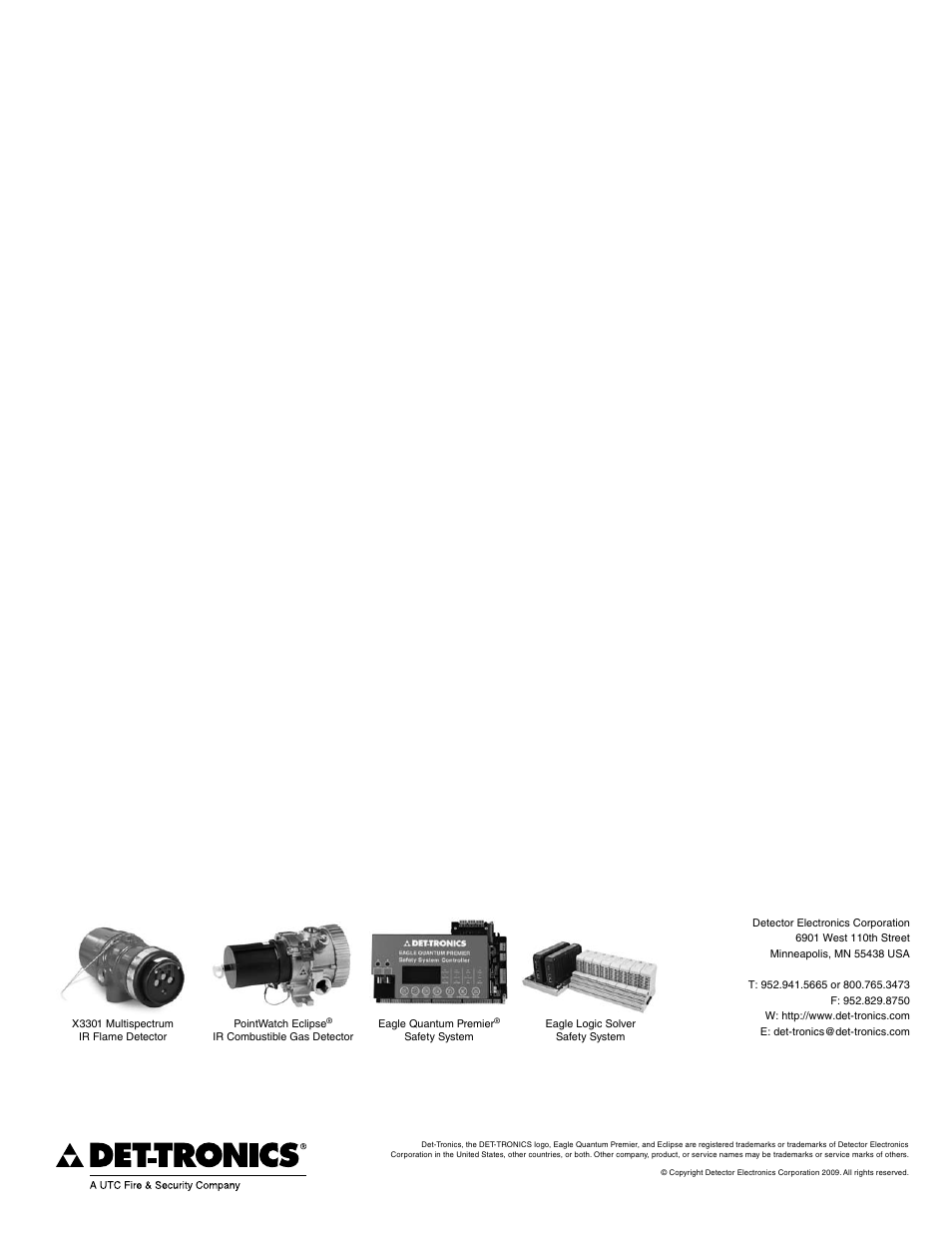 Det-Tronics X5200 UVIR Flame Detector with HART User Manual | Page 21 / 21