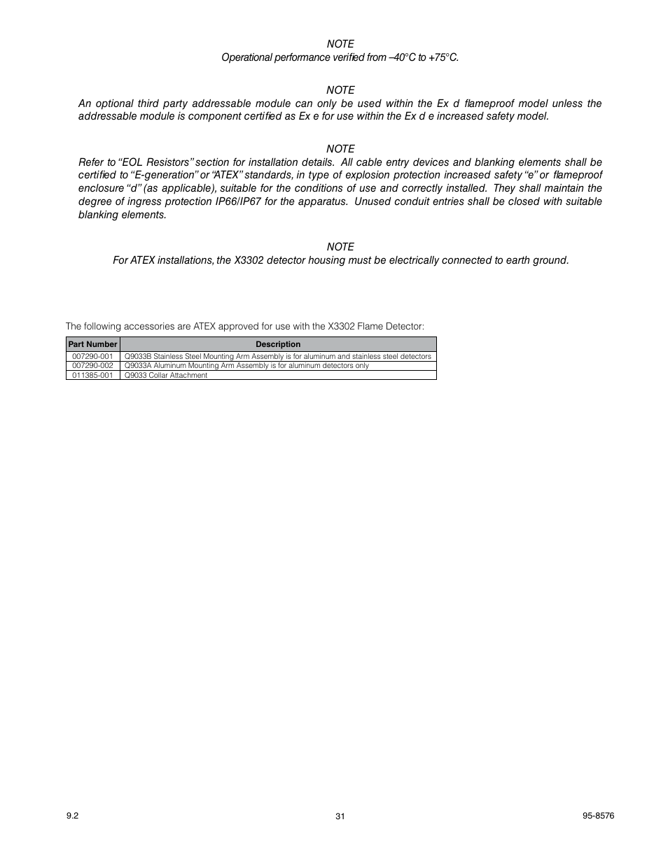 Det-Tronics X3302 Multispectrum IR Flame Detector User Manual | Page 33 / 37