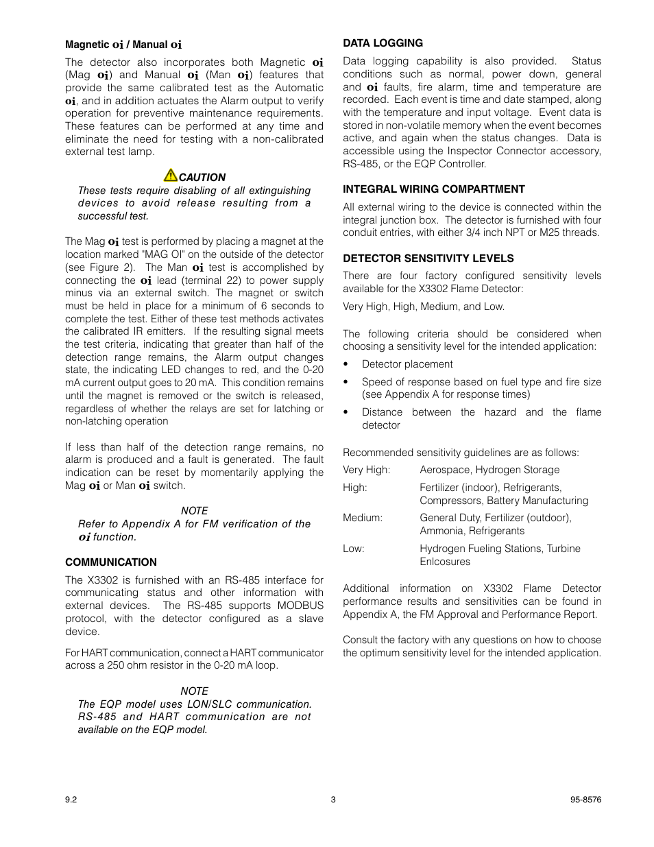 Det-Tronics X3302 Multispectrum IR Flame Detector User Manual | Page 5 / 37
