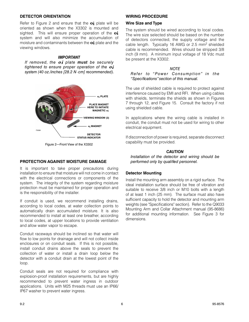 Det-Tronics X3302 Multispectrum IR Flame Detector User Manual | Page 8 / 37