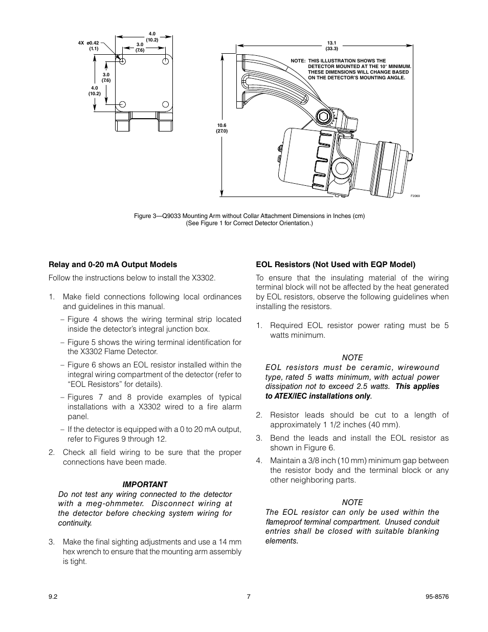 Det-Tronics X3302 Multispectrum IR Flame Detector User Manual | Page 9 / 37