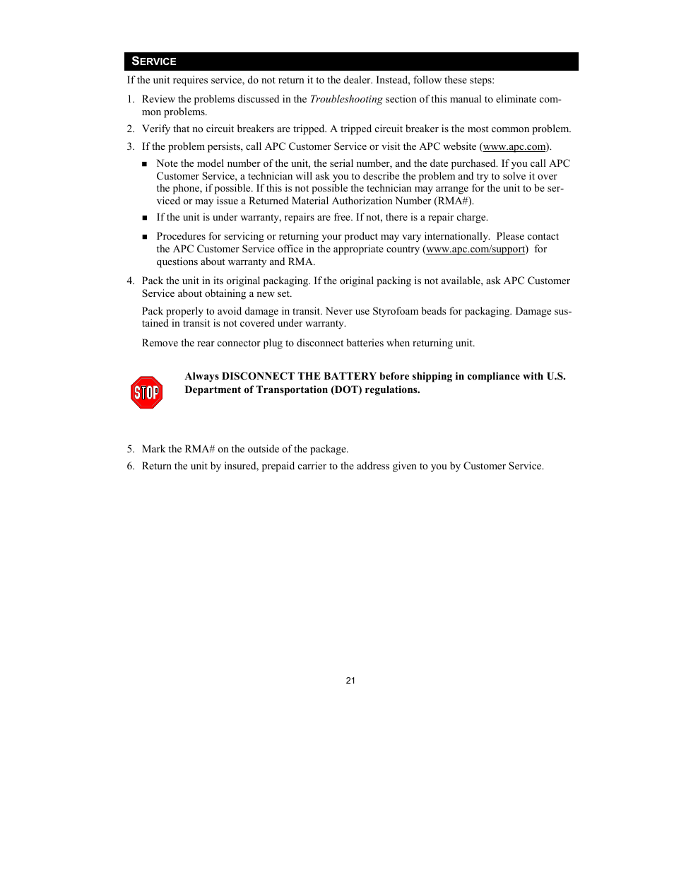 APC 3000VA User Manual | Page 23 / 25
