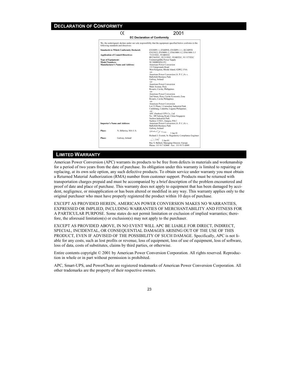 APC 3000VA User Manual | Page 25 / 25