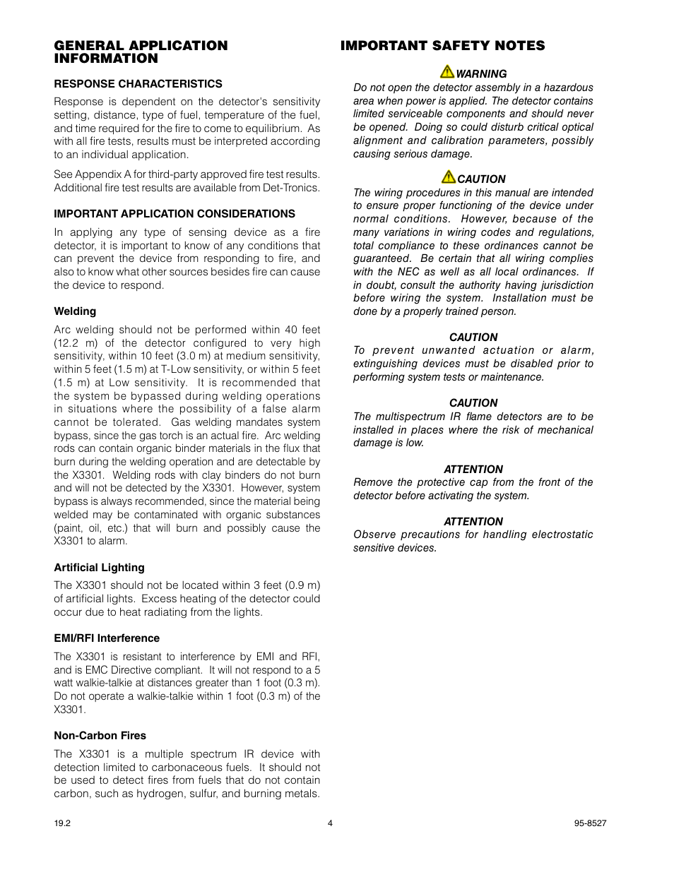 Det-Tronics X3301 Multispectrum IR Flame Detector User Manual | Page 6 / 40