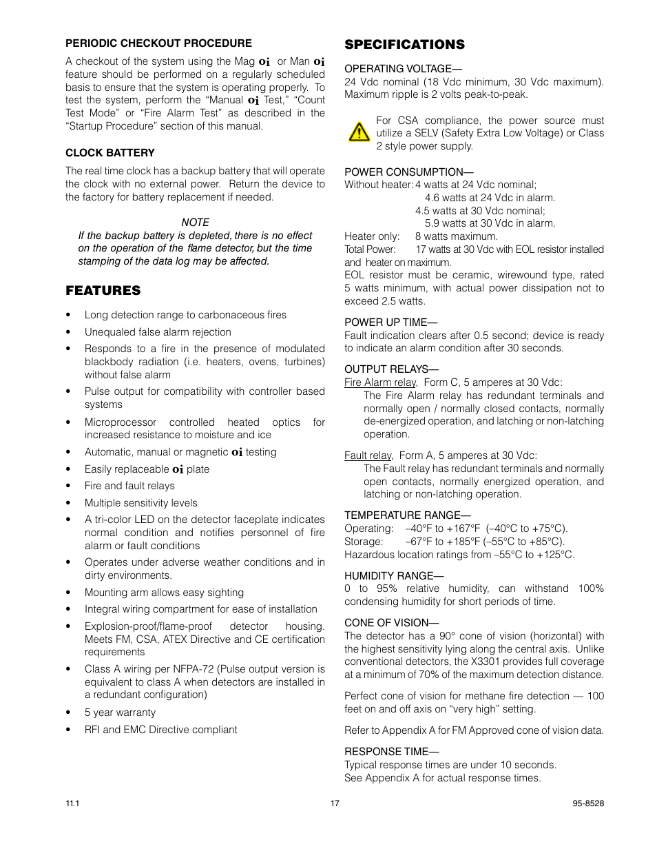Det-Tronics X3301 Multispectrum IR Flame Detector with Pulse Output User Manual | Page 19 / 39