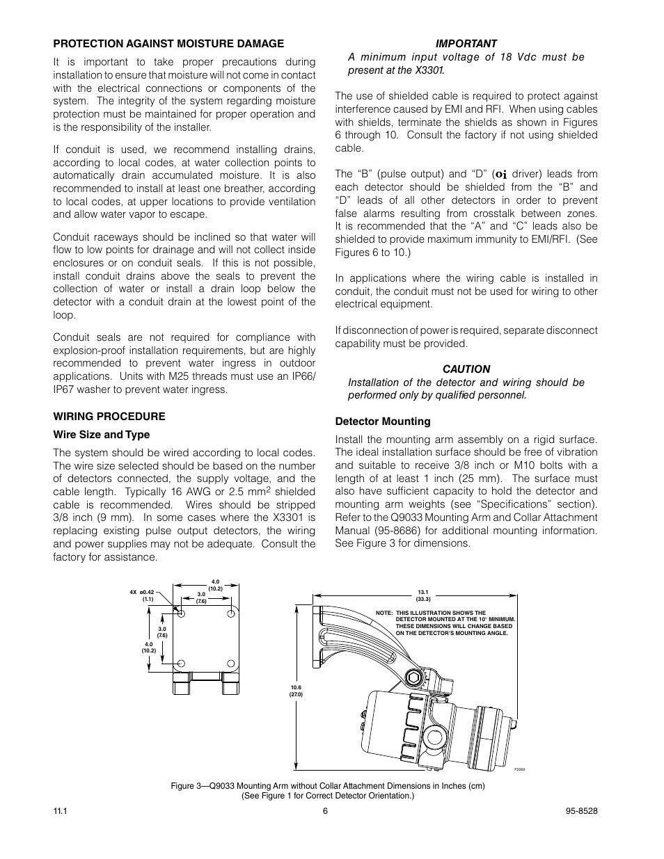 Det-Tronics X3301 Multispectrum IR Flame Detector with Pulse Output User Manual | Page 8 / 39