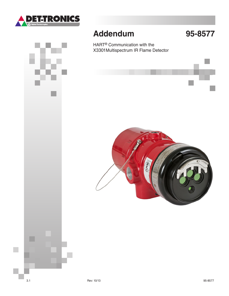 Det-Tronics X3301 Multispectrum IR Flame Detector with HART User Manual | 21 pages