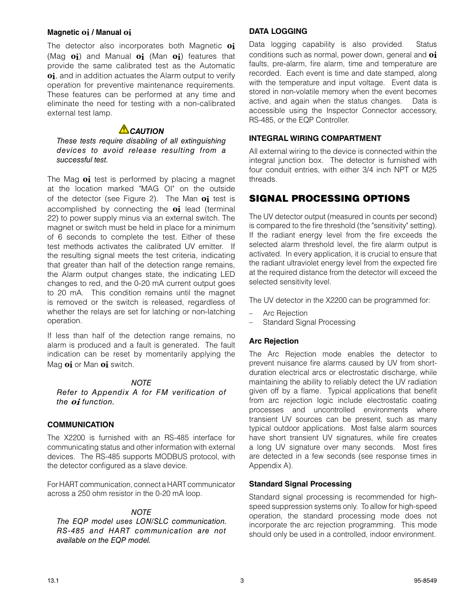 Det-Tronics X2200 UV Flame Detector User Manual | Page 5 / 32