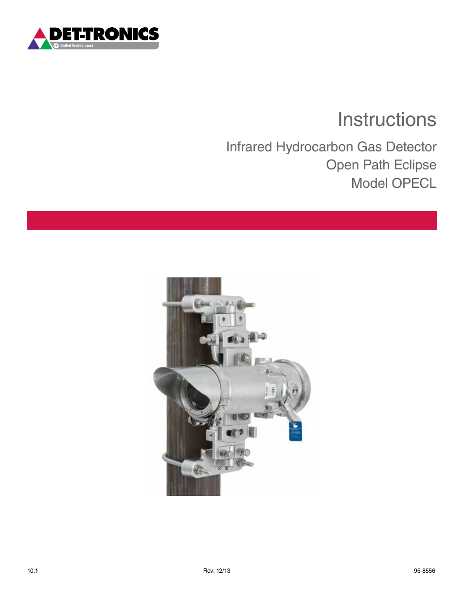 Det-Tronics OPECL Infrared Hydrocarbon Gas Detector User Manual | 49 pages