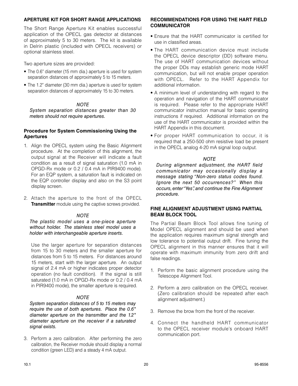 Det-Tronics OPECL Infrared Hydrocarbon Gas Detector User Manual | Page 22 / 49