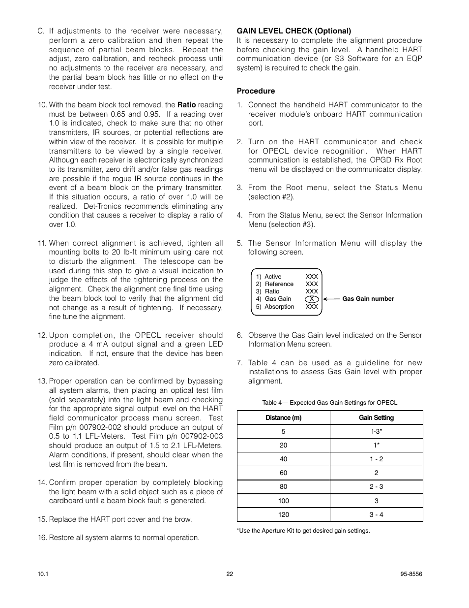 Det-Tronics OPECL Infrared Hydrocarbon Gas Detector User Manual | Page 24 / 49
