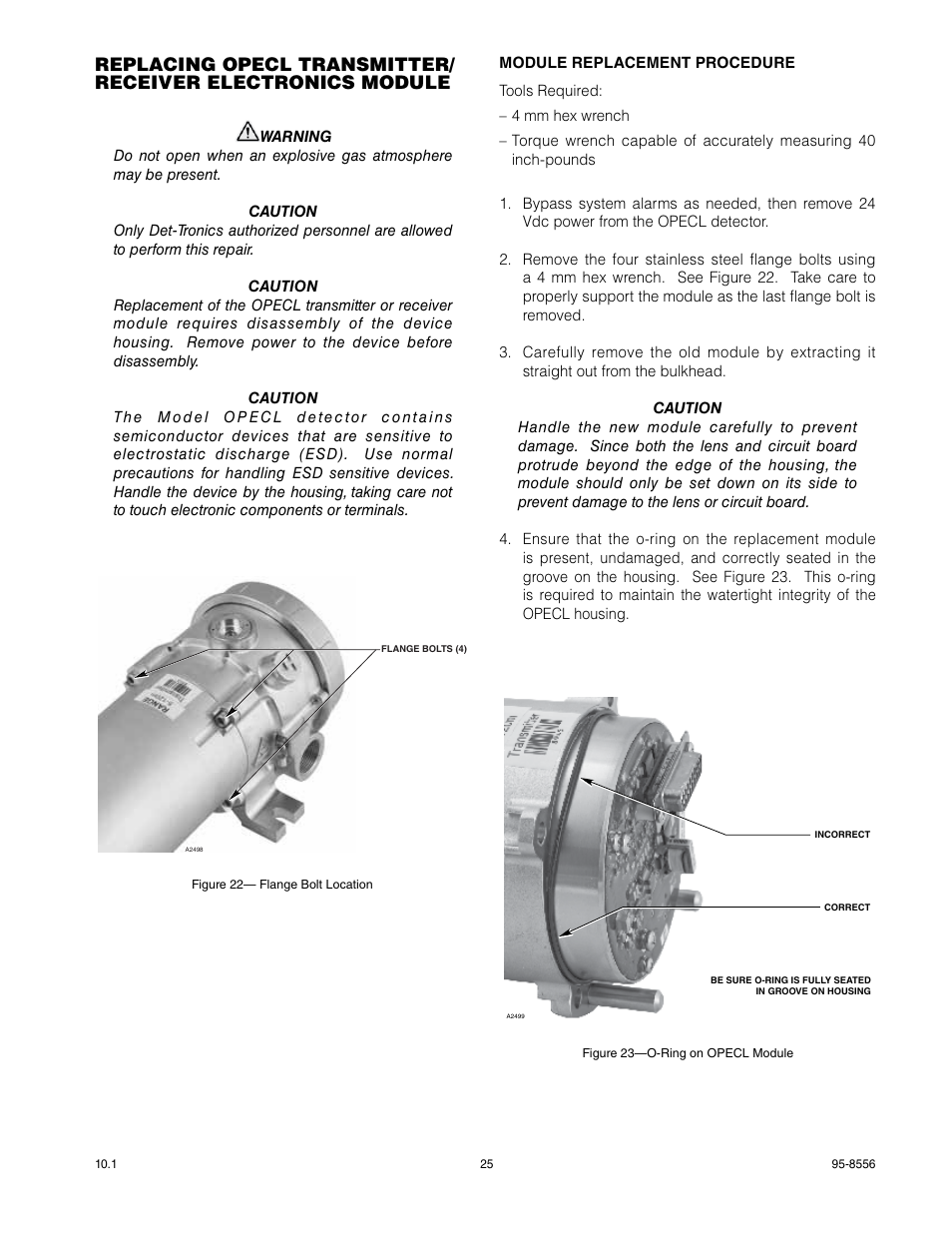 Det-Tronics OPECL Infrared Hydrocarbon Gas Detector User Manual | Page 27 / 49