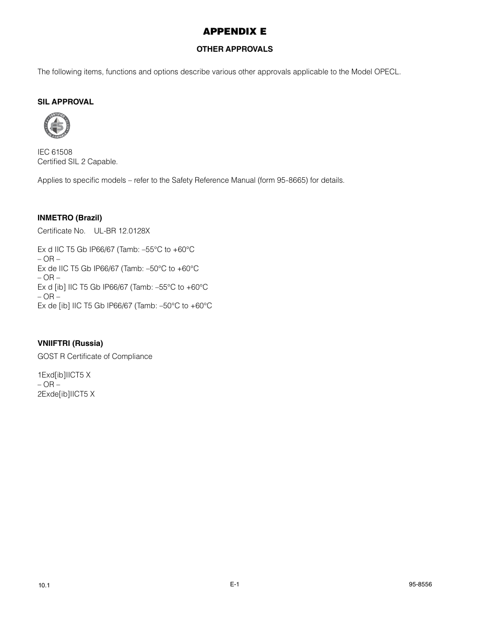 Det-Tronics OPECL Infrared Hydrocarbon Gas Detector User Manual | Page 38 / 49
